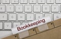 Bookkeeping - Inscription on Blue Keyboard Key Royalty Free Stock Photo