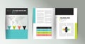 Booklet page layout. Minimalistic magazine, brochure, flyer, annual report template