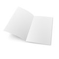 Booklet template on white background.