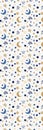 Bookmark Christmas bookmark with watercolor starry sky pattern