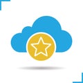 Bookmark cloud storage icon Royalty Free Stock Photo