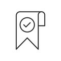 Bookmark Confirm Icon Royalty Free Stock Photo