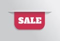 Bookmark, sticker, label, tag with text sale Royalty Free Stock Photo
