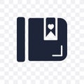 Bookmark transparent icon. Bookmark symbol design from Web navigation collection. Royalty Free Stock Photo