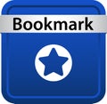 Bookmark web button icon Royalty Free Stock Photo
