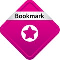 Bookmark web button icon Royalty Free Stock Photo