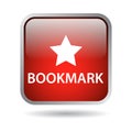 Bookmark web button Royalty Free Stock Photo