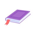 Bookmarked Book Flat Composition