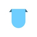 Icon Bookmark blue color button