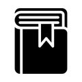 Bookmarks vector glyph flat icon