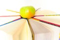 Books and apple Royalty Free Stock Photo