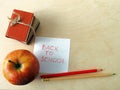 Books, Apple and Pencils. Back to School Royalty Free Stock Photo