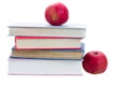 Books and apples Royalty Free Stock Photo