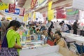 Books being sold at Kolkata International book fair - 2015. Royalty Free Stock Photo