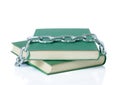 Books in chains Royalty Free Stock Photo