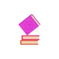 books clipart. book isolated flat vector clipart
