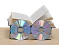 Books and DVD Royalty Free Stock Photo