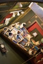 Books flying from book shelf in the Last Bookstore Royalty Free Stock Photo