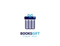Books gift logo design