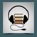 Books and headphones - to represent the composition