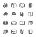 Books icons Royalty Free Stock Photo