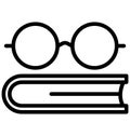 Books Isolated Line Vector Icon that can be easily modified or edited. Books Isolated Line Vector Icon that can be easily modifie
