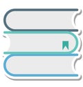 Books Isolated Vector Icon Editable Royalty Free Stock Photo