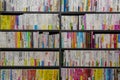 Books in a large secondhand book shop, Kanazawa, Japan