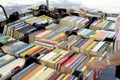 Books on the market stall