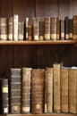 Books in a Midieval library Royalty Free Stock Photo