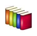 Books in multicolored covers Royalty Free Stock Photo
