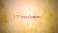 Books of the new testament in the bible series - 1 Thessalonians