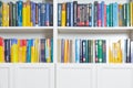 Books out of focus background texture Royalty Free Stock Photo