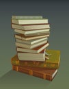 Books pile Royalty Free Stock Photo