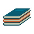 Books piled up symbol