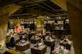 Books and readers in underground bookstore