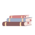 Books stack cartoon vector illustration Royalty Free Stock Photo