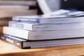 Books stack close up Royalty Free Stock Photo