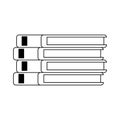 Books stack icon, flat design Royalty Free Stock Photo