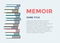 Books stack vector icon isolated. School objects