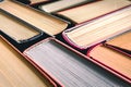Books stacked. Stack of books background. many books piles Royalty Free Stock Photo