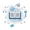 Books studying tools Royalty Free Stock Photo