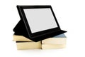 Books and a tablet device Royalty Free Stock Photo