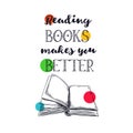 Books vector hand drawn poster 3 Royalty Free Stock Photo