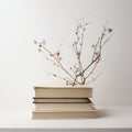 Delicate Floral Studies: A Minimalist Conceptualism Of Books And Branches