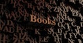 Books - Wooden 3D rendered letters/message