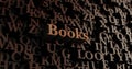 Books - Wooden 3D rendered letters/message