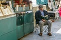 Bookseller on the embankment of the River Seine