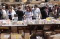 Booksellers on a street books fair