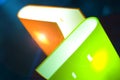 Bookshaped lamps Royalty Free Stock Photo